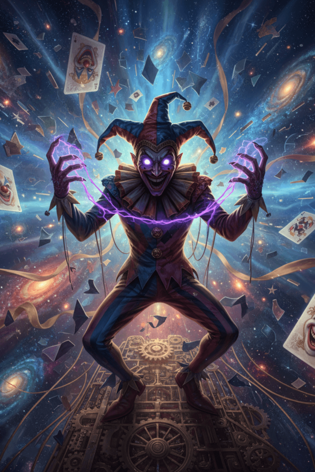 Legendary Clown world card - fantasy theme