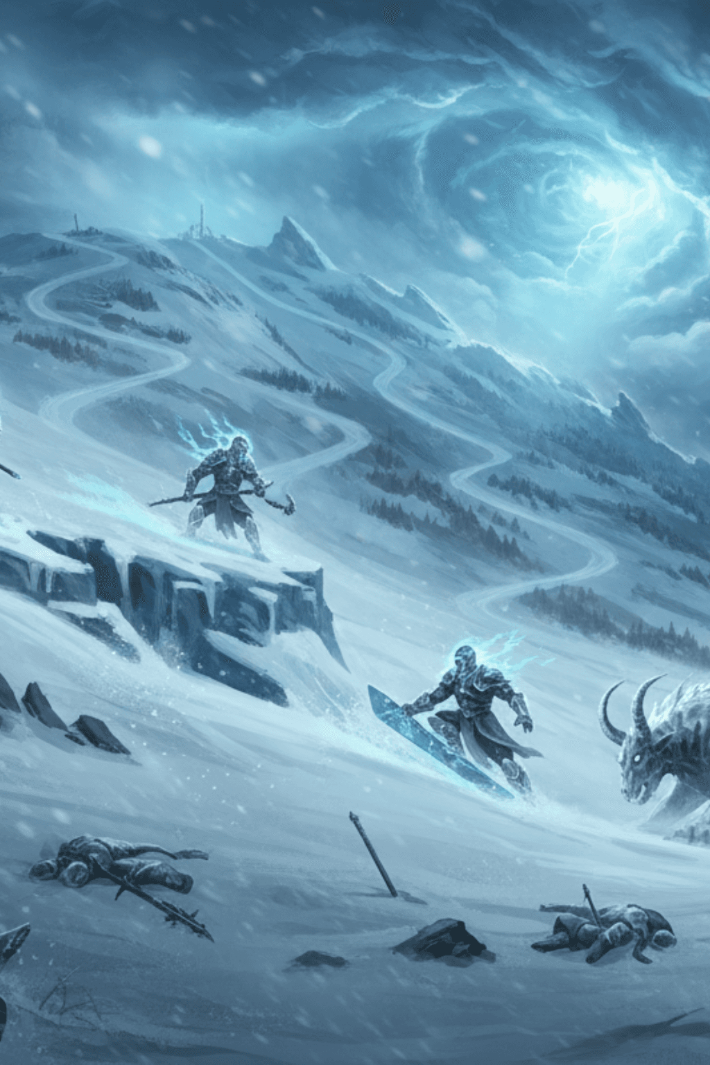 Epic Mont-Sainte-Anne card - fantasy theme