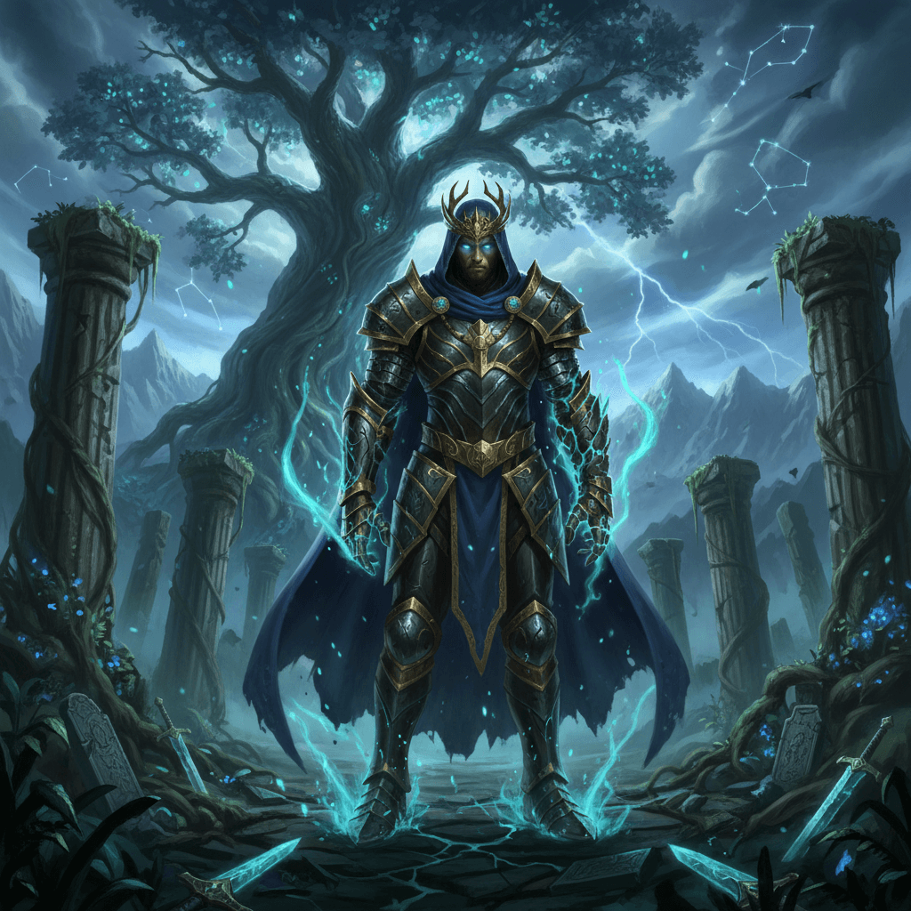 Common King Aurelius the Eternal card - fantasy theme
