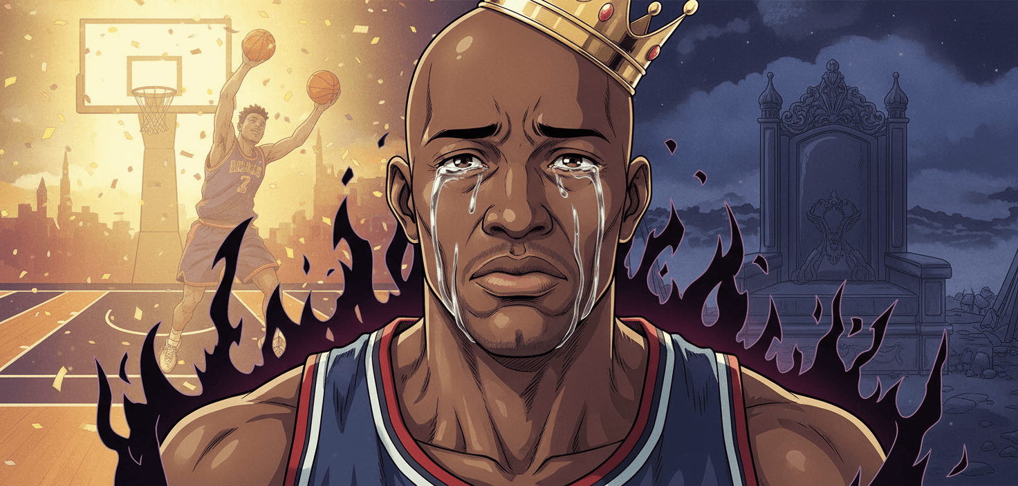 Epic Sad jordan card - anime theme