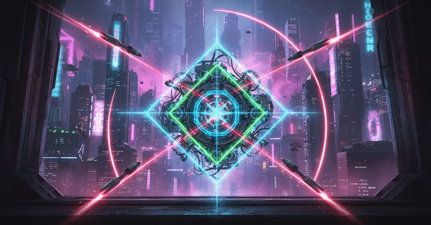 Rare G.A.T.O.R., The orthogonal alignment card - cyber theme