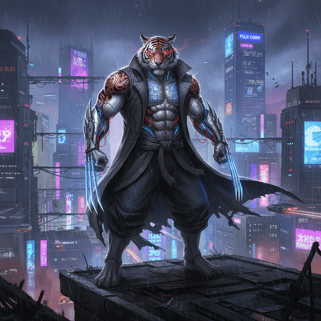 Rare Torasan card - cyber theme