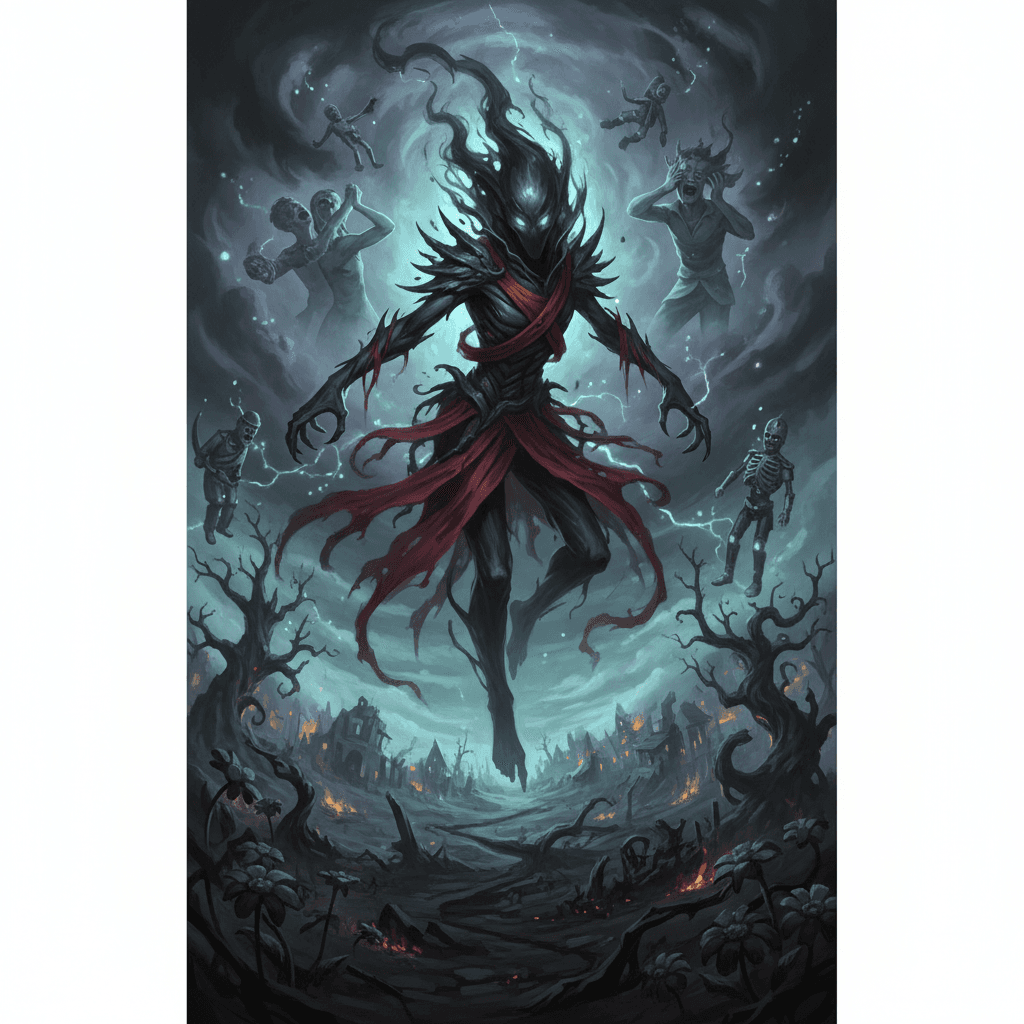 Rare vengeful spirit card - fantasy theme