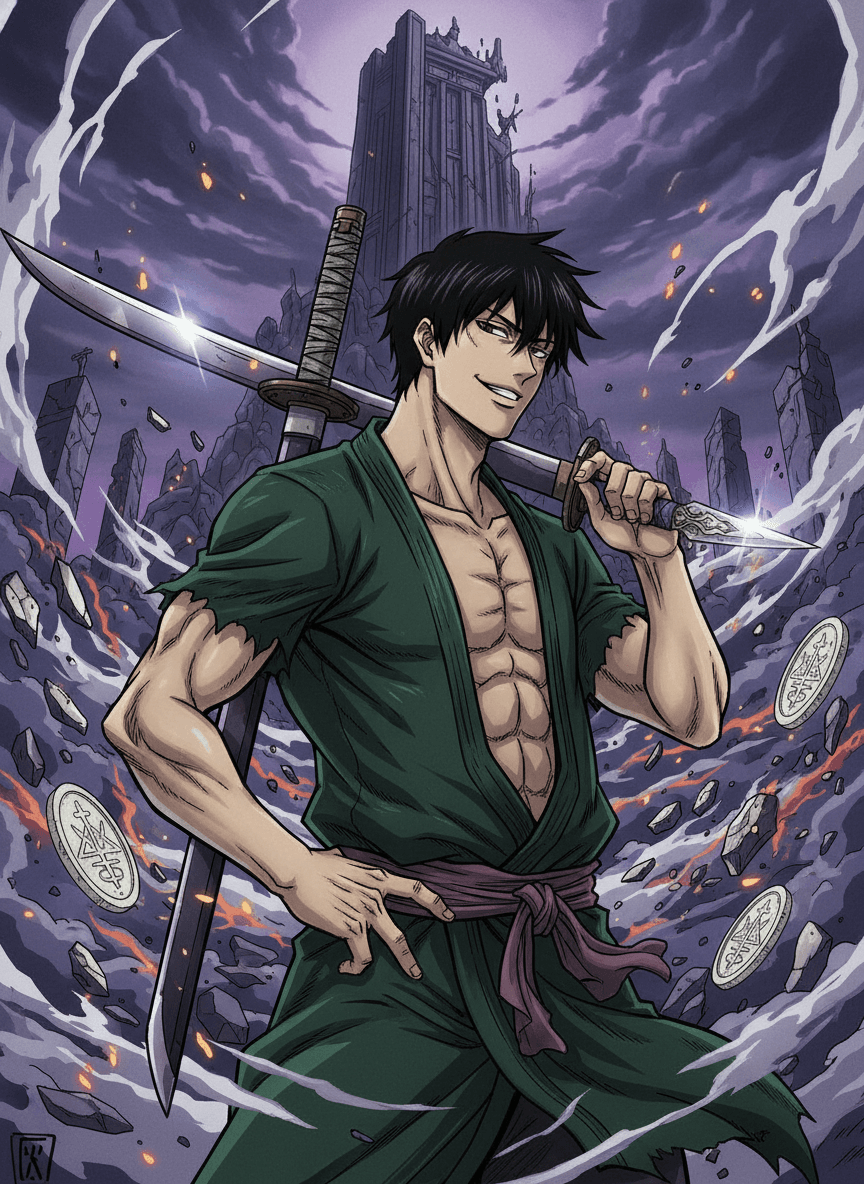 Rare Sorcerer Killer card - anime theme