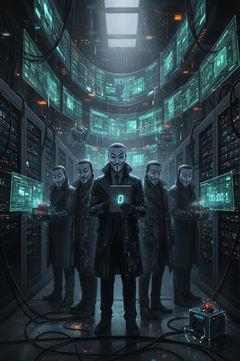 Common anonymous card - cyber theme