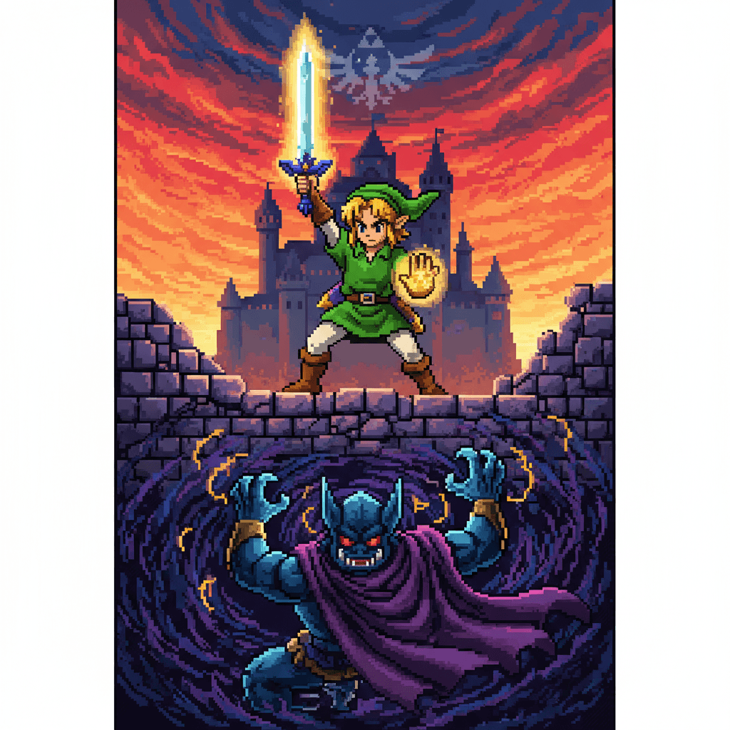 Rare Link card - retro theme