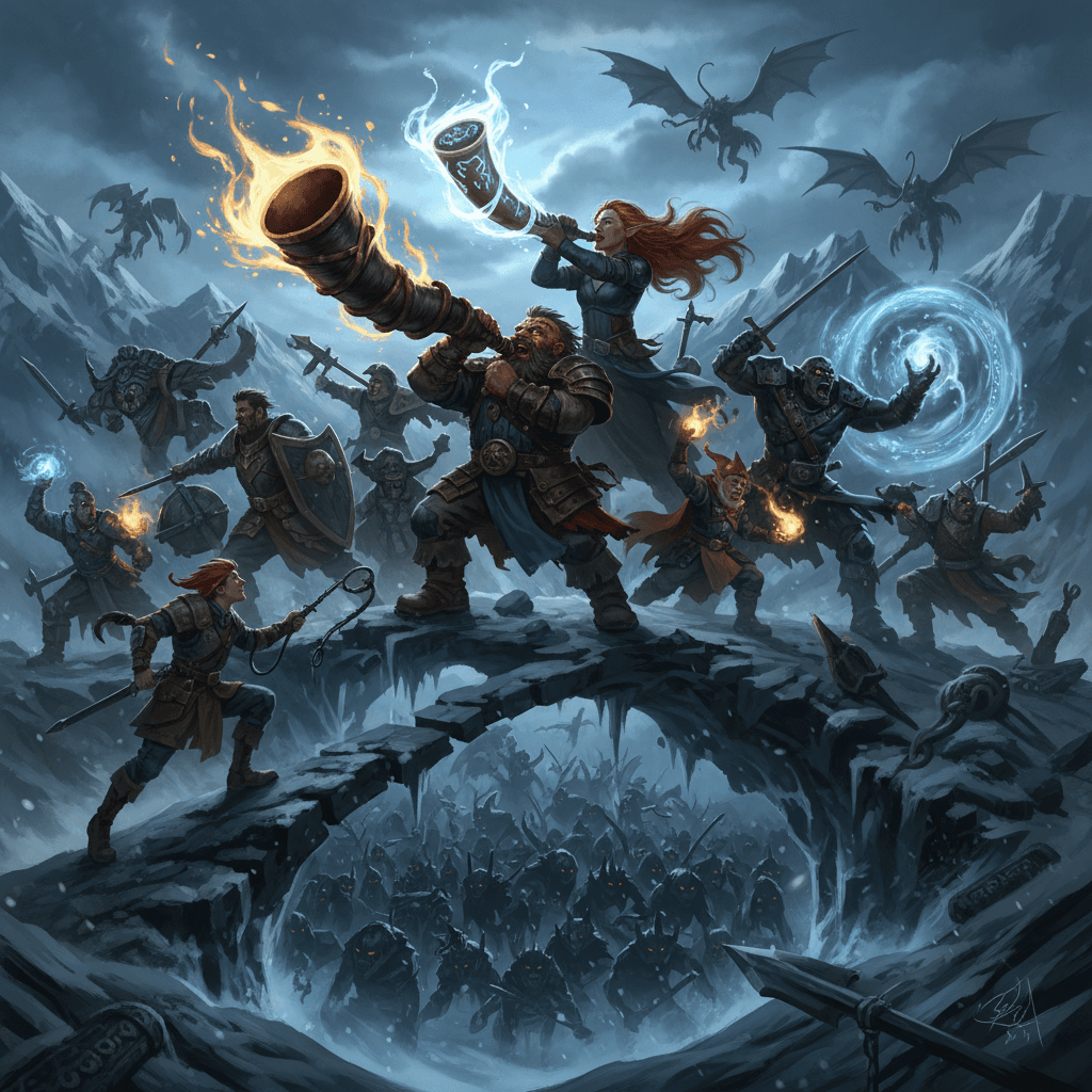 Rare the horns of hammerad card - fantasy theme