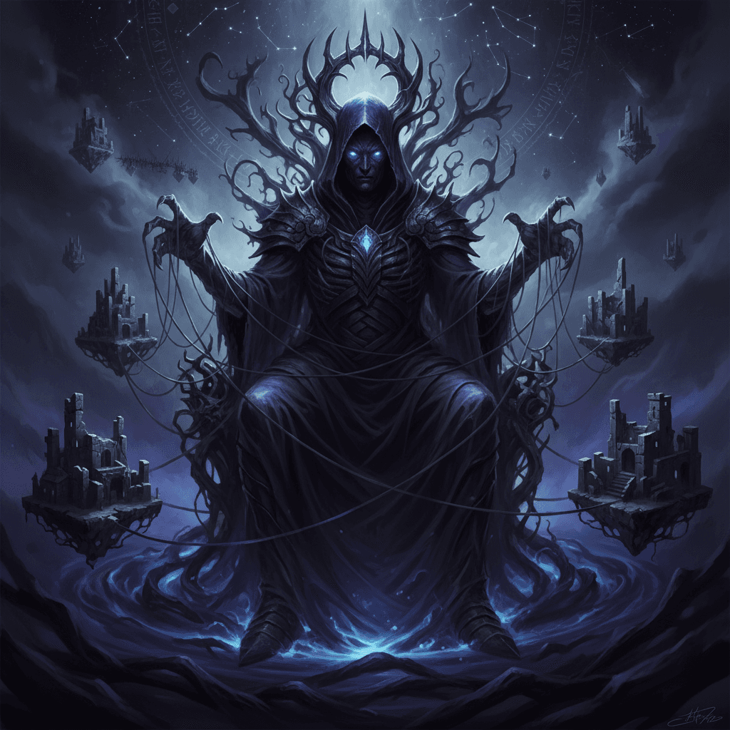 Epic King Mordecai the Shadow card - fantasy theme