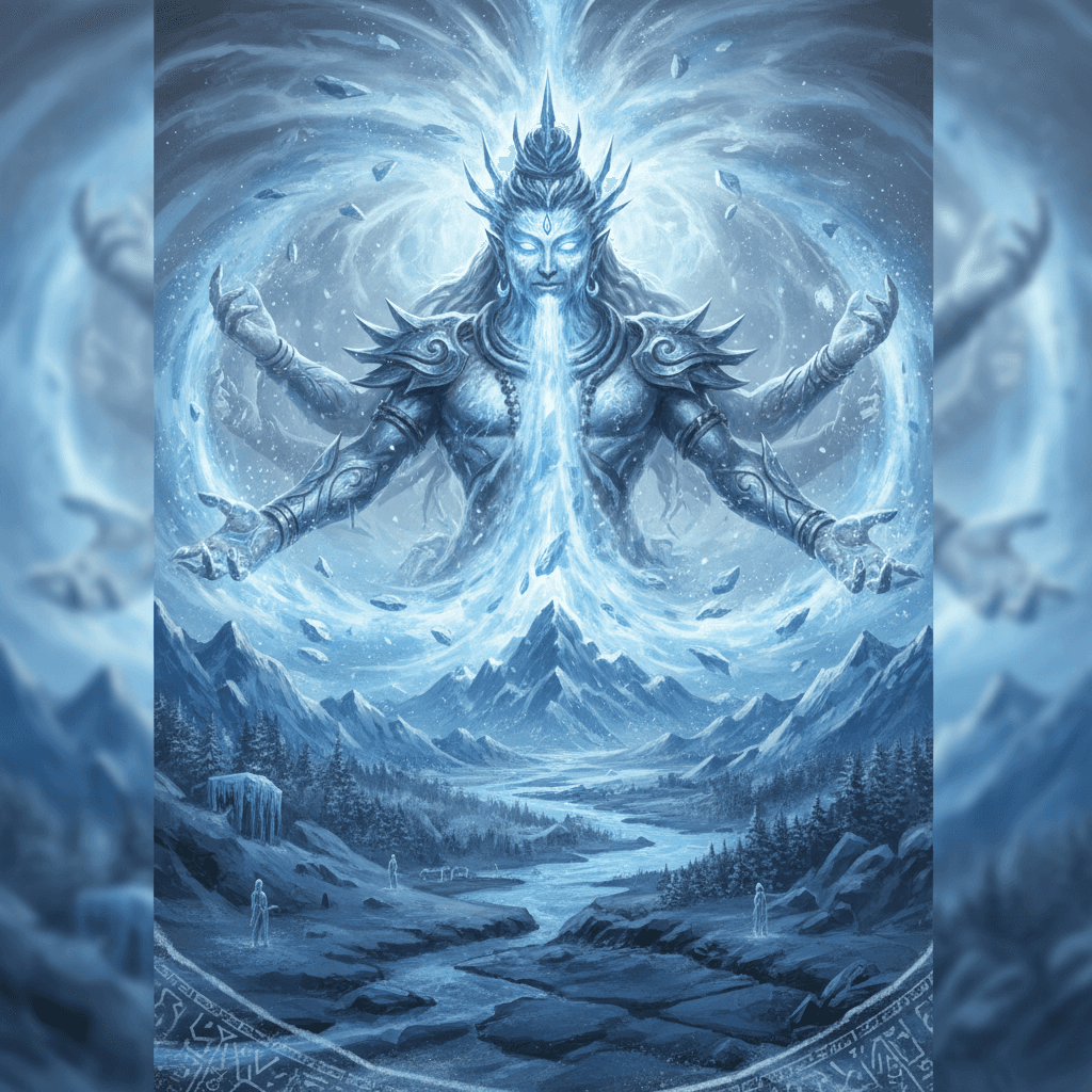 Epic Shiva card - fantasy theme