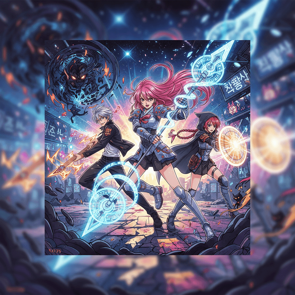 Rare Kpop demon hunters card - anime theme
