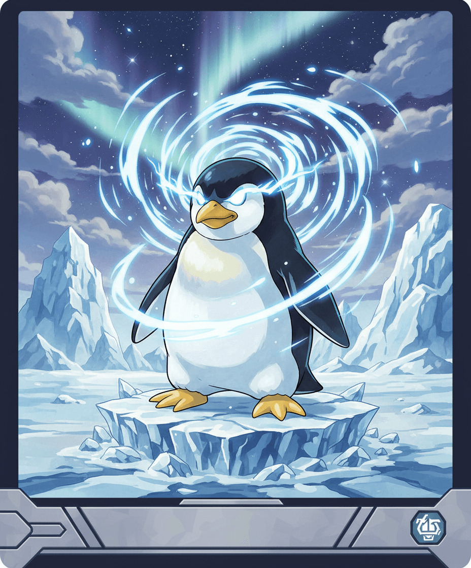 Rare TUX card - anime theme