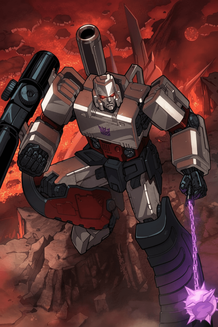 Rare MEGATRON card - anime theme