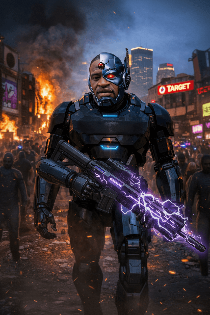 Epic GEORGE DROID card - cyber theme