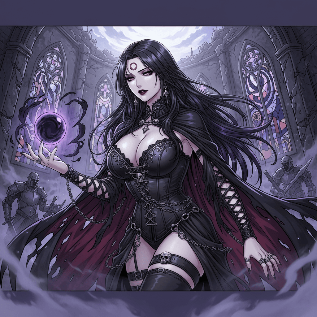 Legendary BIG TITTY GOTH GIRL card - anime theme