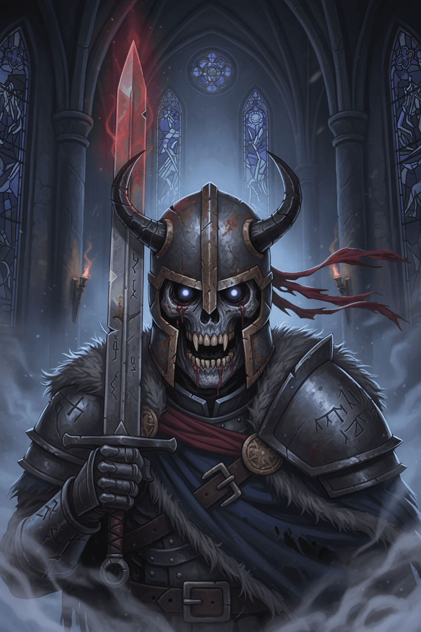 Epic unknown soldier card - fantasy theme