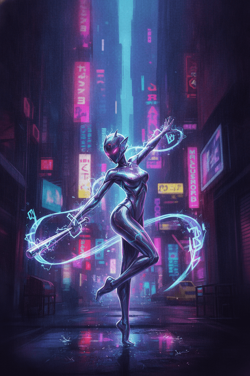 Common Bibi card - cyber theme