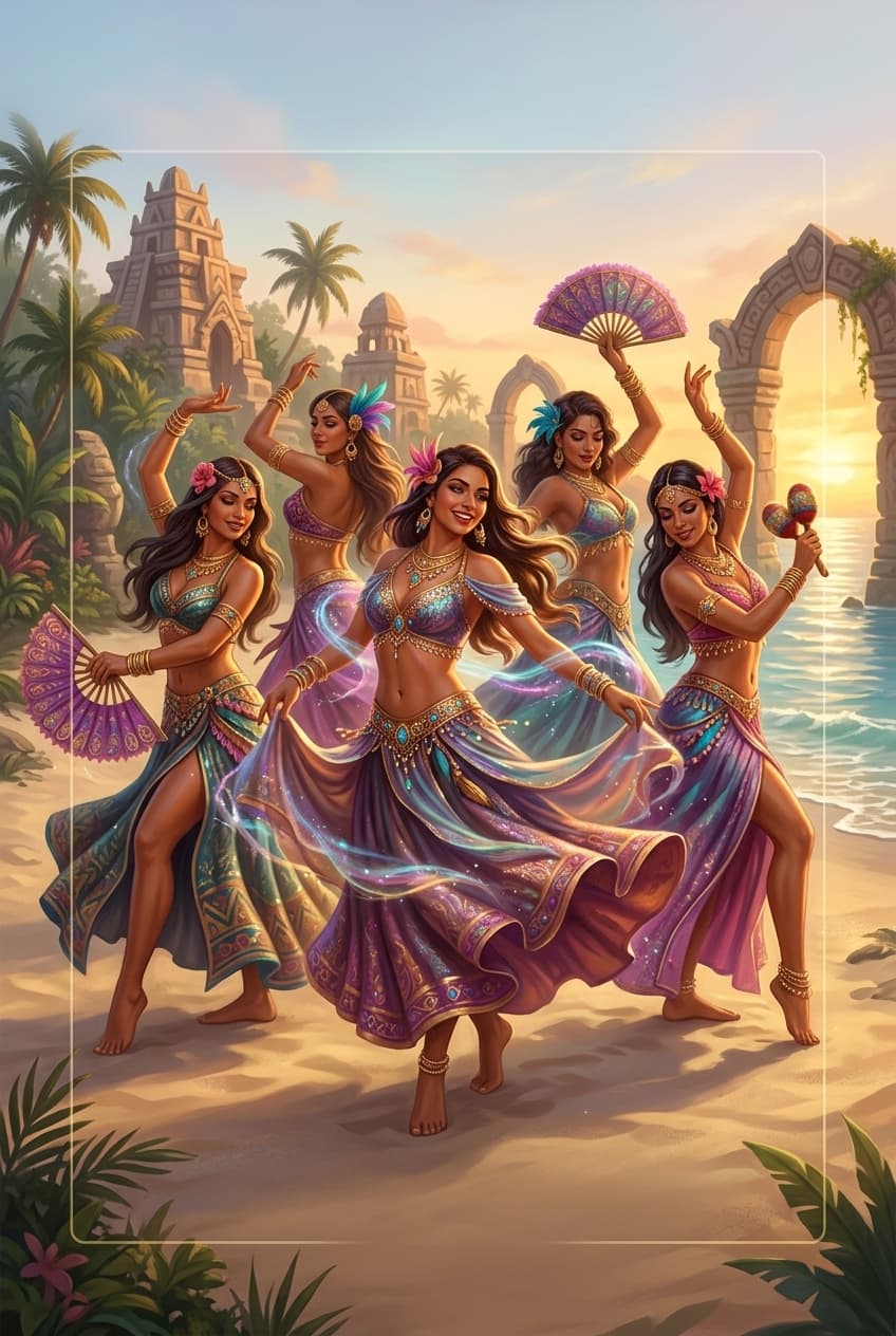Rare big booty latinas card - fantasy theme