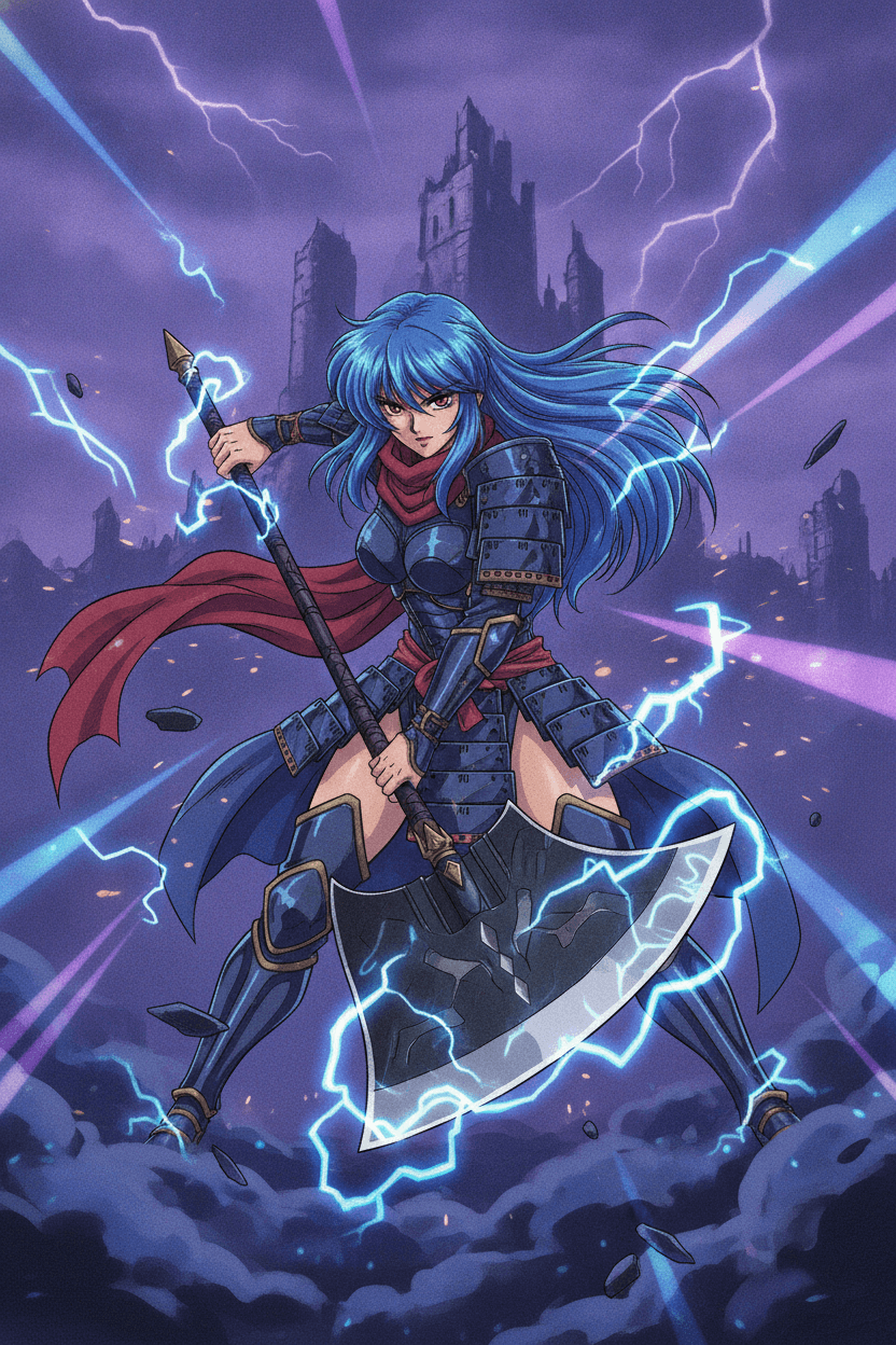 Epic Daphne axezilla card - anime theme