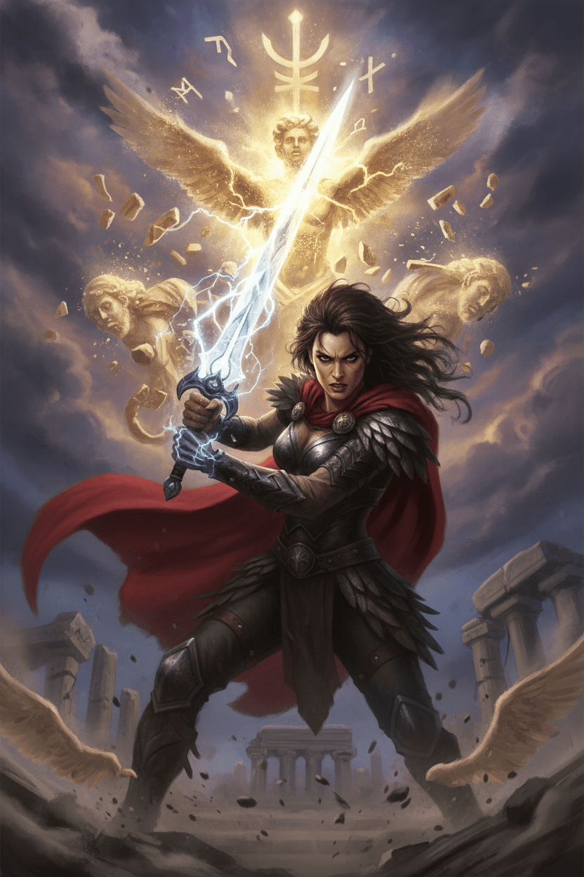 Epic Xena card - fantasy theme