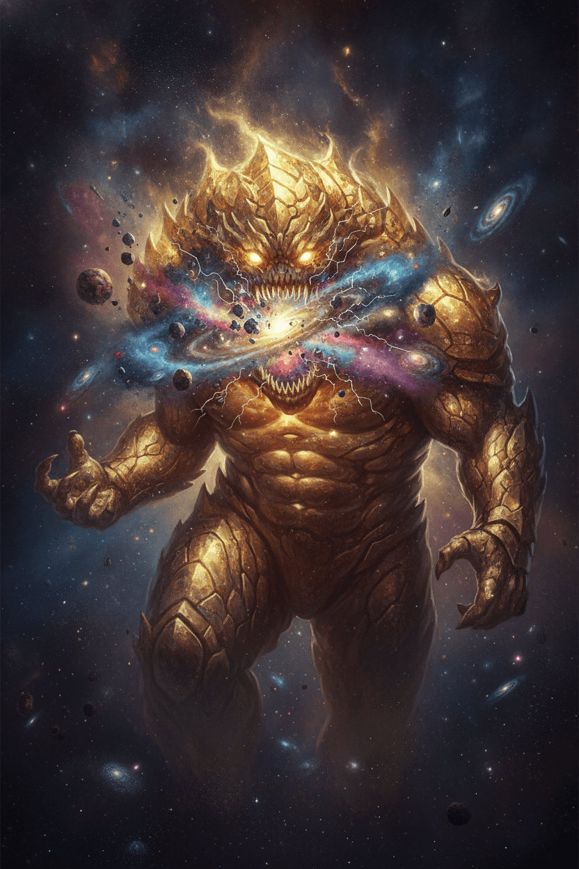 Epic Golned card - fantasy theme